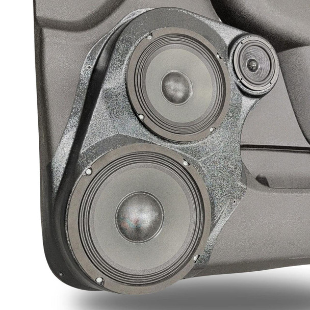 DOWN4SOUND PODS DOWN4SOUND Single 8" and Single 6.5" and Single 3.5" Speaker Pods for the Front Door of a 10-14 GM Full Size Truck Upper Handle