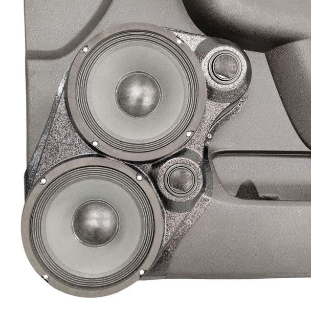 DOWN4SOUND PODS DOWN4SOUND Dual 8" and Dual Tweeter Speaker Pods for the Front Door of a 10-14 GM Full Size Truck Upper Handle