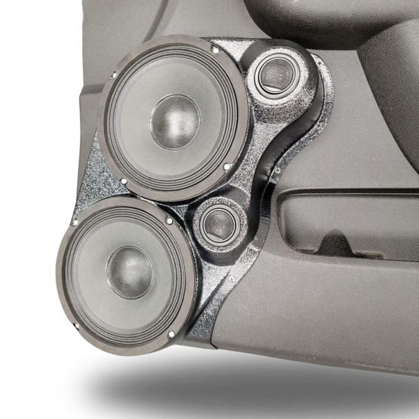 DOWN4SOUND PODS DOWN4SOUND Dual 8" and Dual Tweeter Speaker Pods for the Front Door of a 10-14 GM Full Size Truck Upper Handle