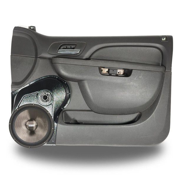 DOWN4SOUND PODS DOWN4SOUND Single 10" and Single 3.5" Speaker Pods for the Front Door of a 10-14 GM Full Size Truck Upper Handle