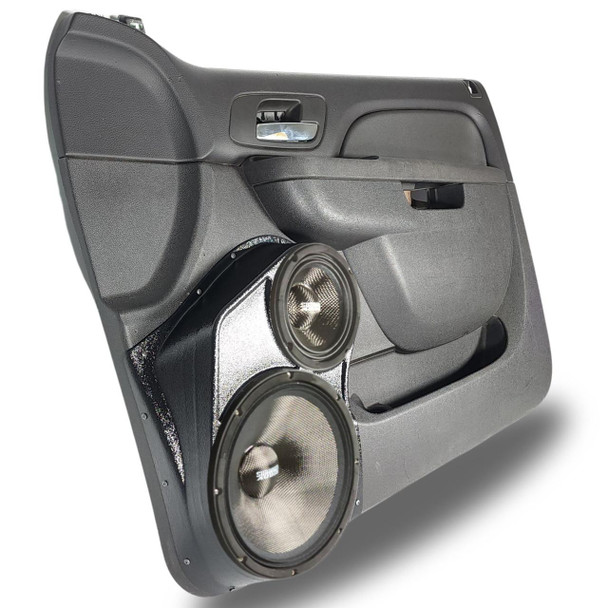 DOWN4SOUND PODS DOWN4SOUND Single 10" and Single 6.5" Speaker Pods for the Front Door of a 10-14 GM Full Size Truck Upper Handle