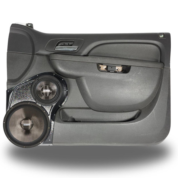 DOWN4SOUND PODS DOWN4SOUND Single 10" and Single 6.5" Speaker Pods for the Front Door of a 10-14 GM Full Size Truck Upper Handle 