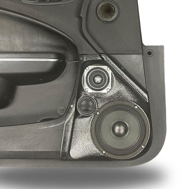 DOWN4SOUND PODS DOWN4SOUND Single 6.5" and Single 3.5" and Single Tweeter Speaker Pods for the Front Door of a 11-23 Dodge Charger-Chrysler 300C