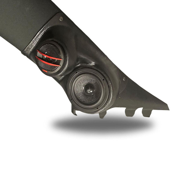 DOWN4SOUND PODS DOWN4SOUND Single 3.5" and Single Tweeter Speaker Pods for the A-Pillar of a 11-23 Dodge Charger-Chrysler 300C