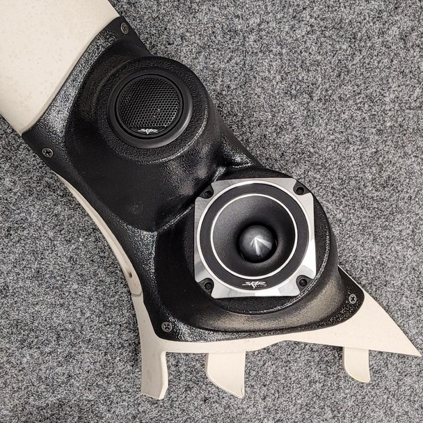 DOWN4SOUND PODS DOWN4SOUND Single 3.5" and Single Tweeter Speaker Pods for the A-Pillar of a 11-23 Dodge Durango-Jeep Grand Cherokee