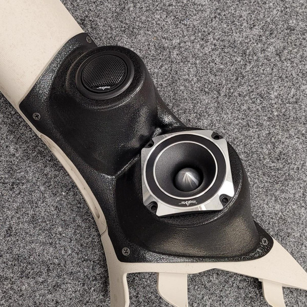 DOWN4SOUND PODS DOWN4SOUND Single 3.5" and Single Tweeter Speaker Pods for the A-Pillar of a 11-23 Dodge Durango-Jeep Grand Cherokee