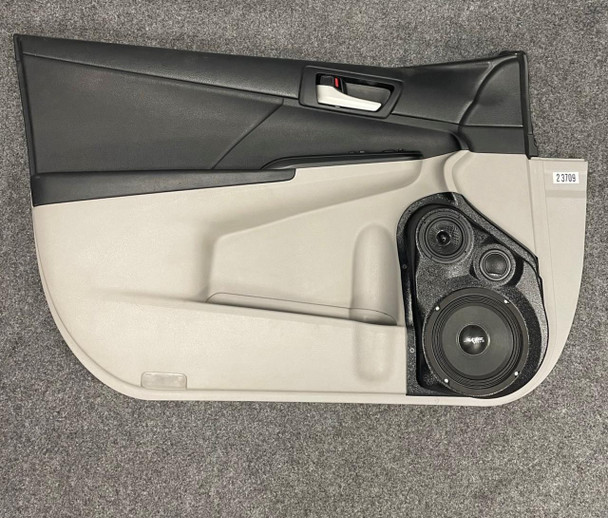 DOWN4SOUND PODS DOWN4SOUND Single 6.5" and Single 3.5" and Single Tweeter Speaker Pods for the Front Door of a 12-17 Toyota Camry