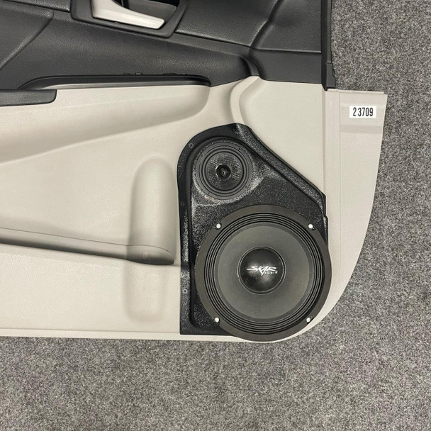 DOWN4SOUND PODS DOWN4SOUND Single 8" and Single 3.5" Speaker Pods for the Front Door of a 12-17 Toyota Camry
