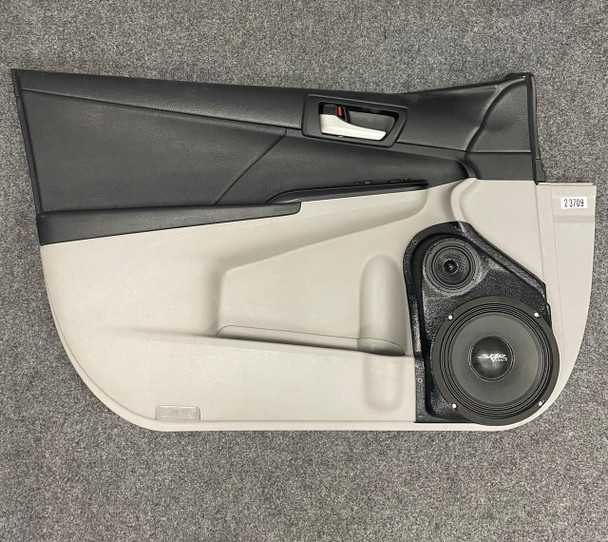 DOWN4SOUND PODS DOWN4SOUND Single 8" and Single 3.5" Speaker Pods for the Front Door of a 12-17 Toyota Camry