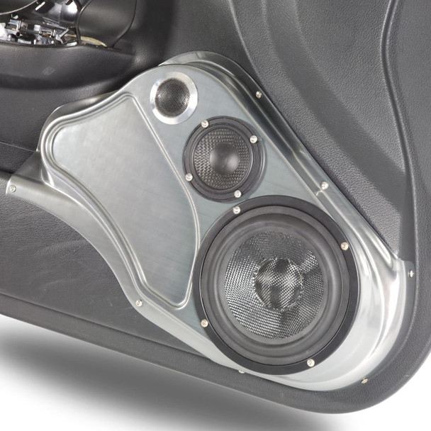 DOWN4SOUND PODS DOWN4SOUND Single 6.5" and Single 3.5" and Single Tweeter Speaker Pods for the Front Door of a 13-18 Nissan Altima 4 Door