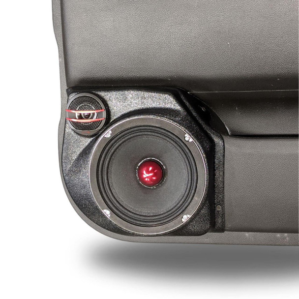 DOWN4SOUND PODS DOWN4SOUND Single 6.5" and Single Tweeter Speaker Pods for the Rear Door of a 14-18 Chevrolet Silverado-GMC Sierra Crew Cab/Extended Cab