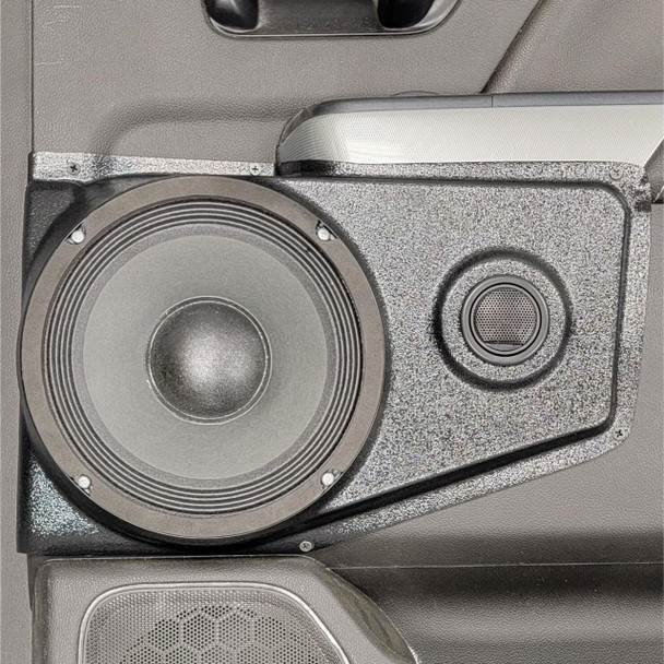 DOWN4SOUND PODS DOWN4SOUND Single 8" and Single Tweeter Speaker Pods for the Rear Door of a 14-18 Chevrolet Silverado-GMC Sierra Crew Cab
