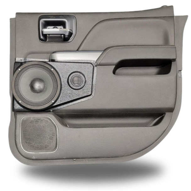 DOWN4SOUND PODS DOWN4SOUND Single 8" and Single Tweeter Speaker Pods for the Rear Door of a 14-18 Chevrolet Silverado-GMC Sierra Crew Cab
