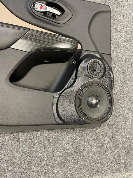 DOWN4SOUND PODS DOWN4SOUND Single 8" and Single 3.5" Speaker Pods for the Front Door of a 14-23 Jeep Cherokee