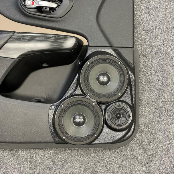 DOWN4SOUND PODS DOWN4SOUND Dual 6.5" and Single 3.5" Speaker Pods for the Front Door of a 14-23 Jeep Cherokee