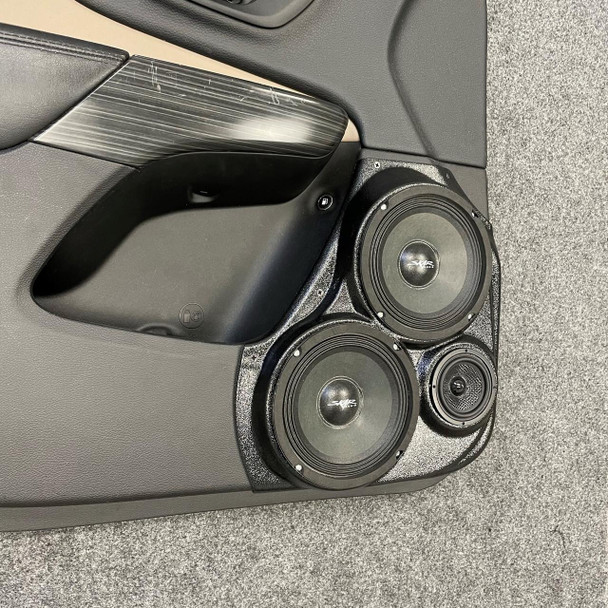 DOWN4SOUND PODS DOWN4SOUND Dual 6.5" and Single 3.5" Speaker Pods for the Front Door of a 14-23 Jeep Cherokee