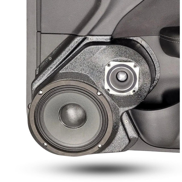 DOWN4SOUND PODS DOWN4SOUND Single 8" and Single 3.5" Speaker Pods for the Front Door of a 15-23 Dodge Challenger