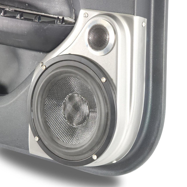 DOWN4SOUND PODS DOWN4SOUND Single 6.5" and Single Tweeter Speaker Pods for the Front Door of a 15-23 Ford Mustang