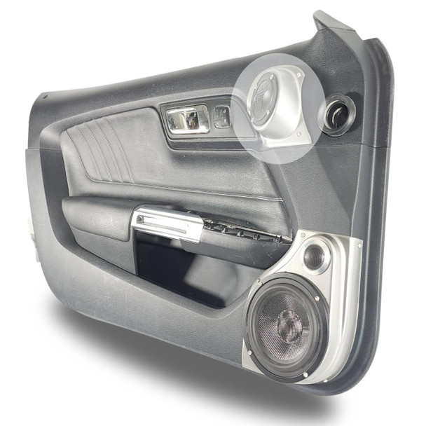 DOWN4SOUND PODS DOWN4SOUND Single 6.5" and Single Tweeter Speaker Pods for the Front Door of a 15-23 Ford Mustang