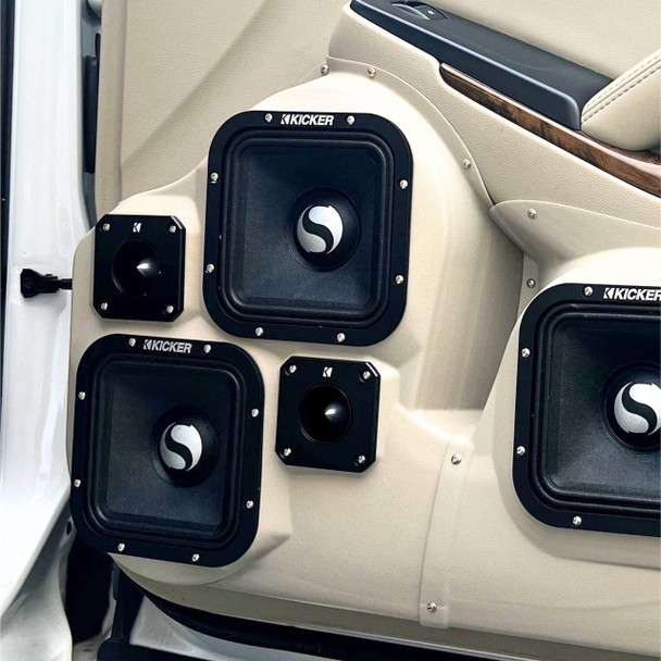 DOWN4SOUND PODS DOWN4SOUND Dual 7" and Dual 3.5" Speaker Pods for the Front Door of a 15-20 GM Full Size SUV