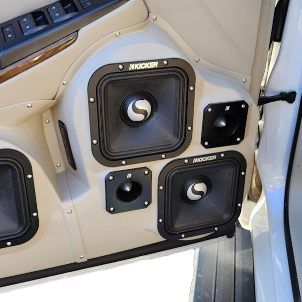 DOWN4SOUND PODS DOWN4SOUND Dual 7" and Dual 3.5" Speaker Pods for the Front Door of a 15-20 GM Full Size SUV