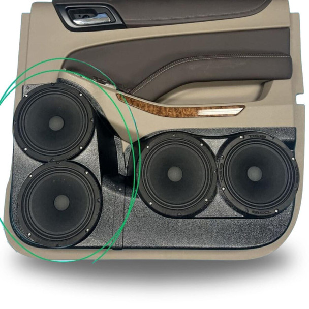 DOWN4SOUND PODS DOWN4SOUND Dual 8" Speaker Pods for the Rear Door of a 15-20 GM Full Size SUV