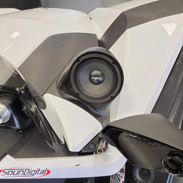 DOWN4SOUND PODS DOWN4SOUND Single 6.5" Speaker Pods for the Hood of a 15-21 Polaris Slingshot