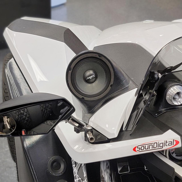 DOWN4SOUND PODS DOWN4SOUND Single 6.5" Speaker Pods for the Hood of a 15-21 Polaris Slingshot