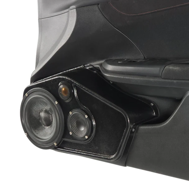 DOWN4SOUND PODS DOWN4SOUND Single 6.5" and Single 3.5" and Single Tweeter Speaker Pods for the Front Door of a 16-20 Honda Civic 4 Door