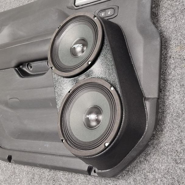 DOWN4SOUND PODS DOWN4SOUND Flangeless Dual 6.5" Speaker Pods for the Front Door of a 18-24 Jeep Wrangler-Jeep Gladiator