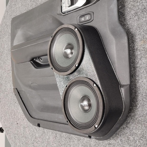 DOWN4SOUND PODS DOWN4SOUND Flangeless Dual 6.5" Speaker Pods for the Front Door of a 18-24 Jeep Wrangler-Jeep Gladiator