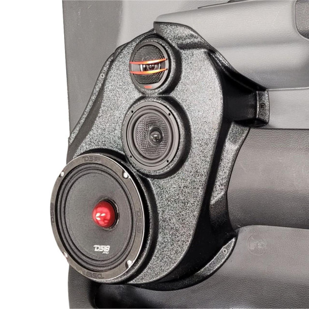 DOWN4SOUND PODS DOWN4SOUND Single 6.5" and Single 3.5" and Single Tweeter Speaker Pods for the Front Door of a 19-25 Dodge Ram 1500