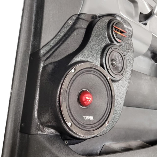 DOWN4SOUND PODS DOWN4SOUND Single 6.5" and Single 3.5" and Single Tweeter Speaker Pods for the Front Door of a 19-25 Dodge Ram 1500