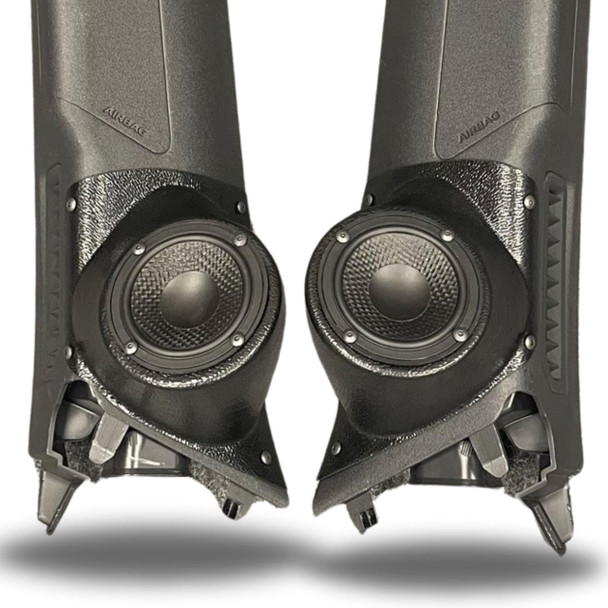 DOWN4SOUND PODS DOWN4SOUND 21-23 Ford Bronco A-Pillar Speaker Pods for Single 3.5 inch tweeter or midrange