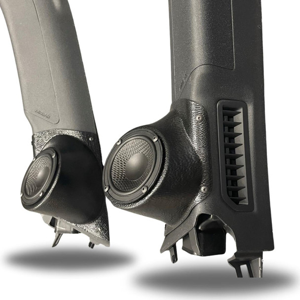 DOWN4SOUND PODS DOWN4SOUND 21-23 Ford Bronco A-Pillar Speaker Pods for Single 3.5 inch tweeter or midrange