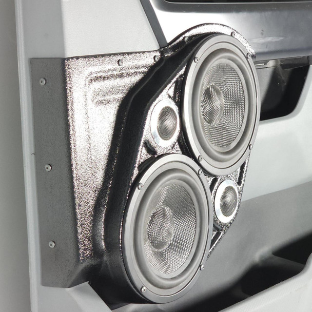 DOWN4SOUND PODS DOWN4SOUND Dual 6.5" and Dual Tweeter Speaker Pods for the Front Door of a 21-24 Ford F-150-Ford F-250 F-350