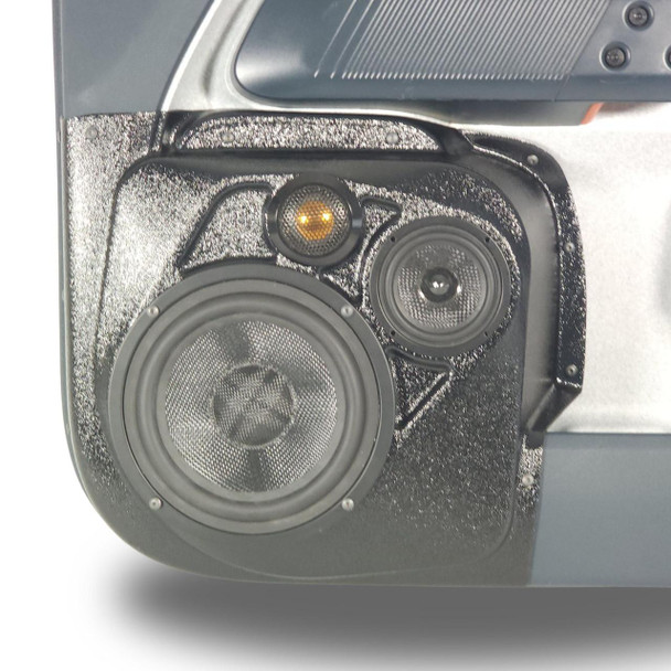 DOWN4SOUND PODS DOWN4SOUND Single 6.5" and Single 3.5" and Single Tweeter Speaker Pods for the Front Door of a 22-24 Ford Maverick