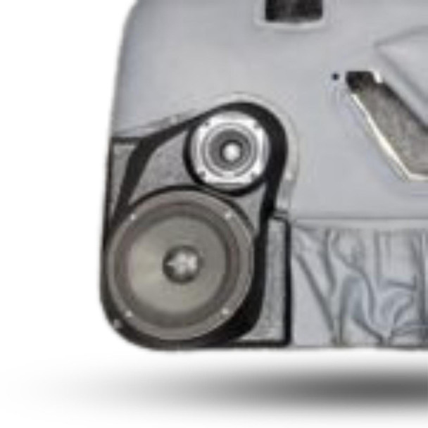 DOWN4SOUND PODS DOWN4SOUND Single 6.5" and Single 3.5" Speaker Pods for the Front Door of a 87-93 Ford Mustang