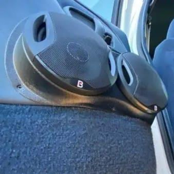 DOWN4SOUND PODS DOWN4SOUND Dual 6.5" Speaker Pods for the Rear Door of a 95-99 GM Full Size Truck Full Size Rear Door