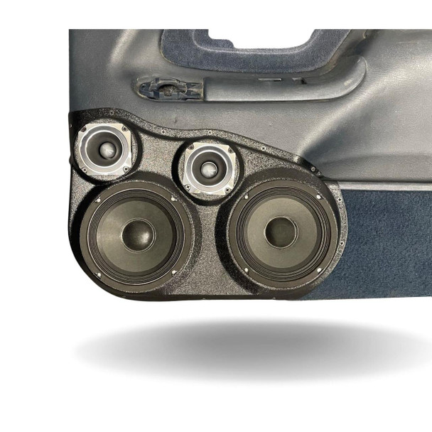 DOWN4SOUND PODS DOWN4SOUND Dual 6.5" and Dual 3.5" Speaker Pods for the Front Door of a 95-99 GM Full Size Truck