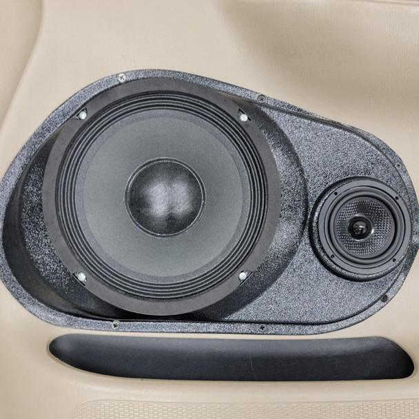 DOWN4SOUND PODS DOWN4SOUND Single 8" and Single 3.5" Speaker Pods for the Front Door of a 99-03 Ford F-150 Regular/Extended Cab