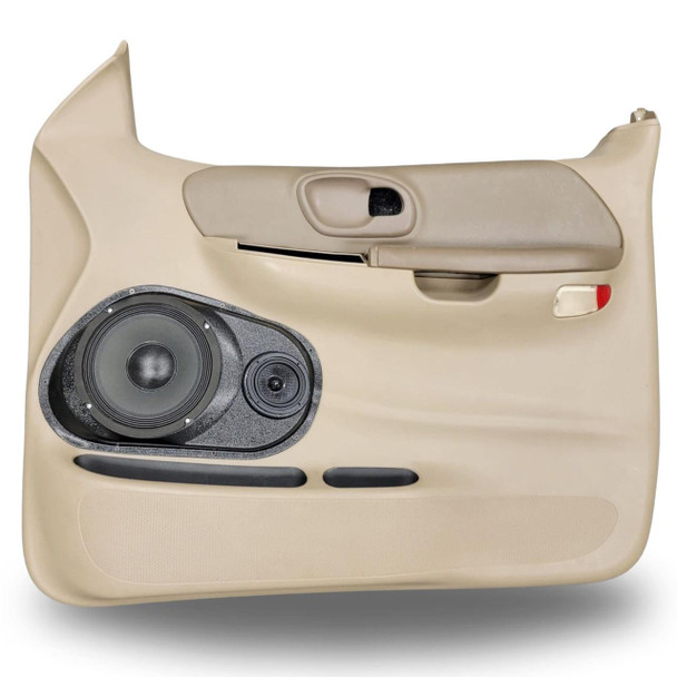 DOWN4SOUND PODS DOWN4SOUND Single 8" and Single 3.5" Speaker Pods for the Front Door of a 99-03 Ford F-150 Regular/Extended Cab