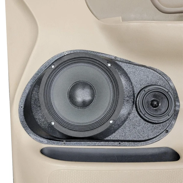DOWN4SOUND PODS DOWN4SOUND Single 8" and Single 3.5" Speaker Pods for the Front Door of a 99-03 Ford F-150 Regular/Extended Cab