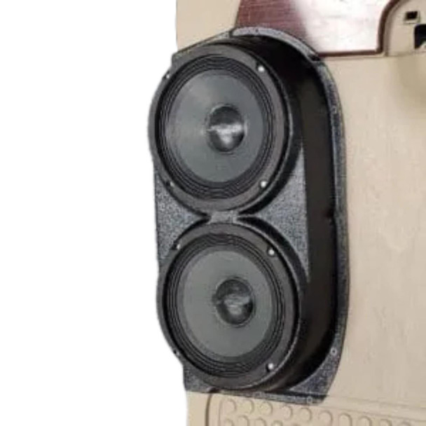 DOWN4SOUND PODS DOWN4SOUND Dual 6.5" Speaker Pods for the Rear Door of a 99-07 Ford F-250 F-350 Crew Cab Smoking