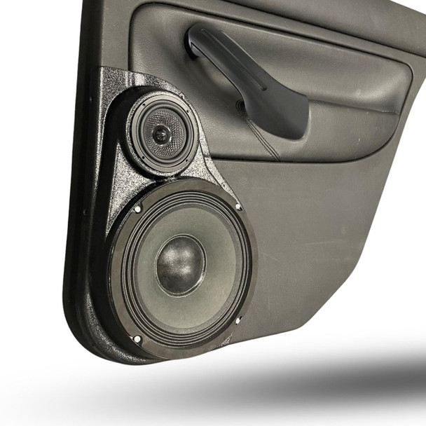 DOWN4SOUND PODS DOWN4SOUND Single 8" and Single 3.5" Speaker Pods for the Rear Door of a 99-04 Volkswagen Jetta