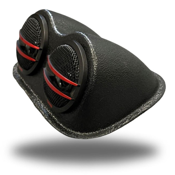 DOWN4SOUND PODS DOWN4SOUND Custom Speaker Pods Brand - Dual Tweeter Universal Angled Speaker Pods for any flat mounting location