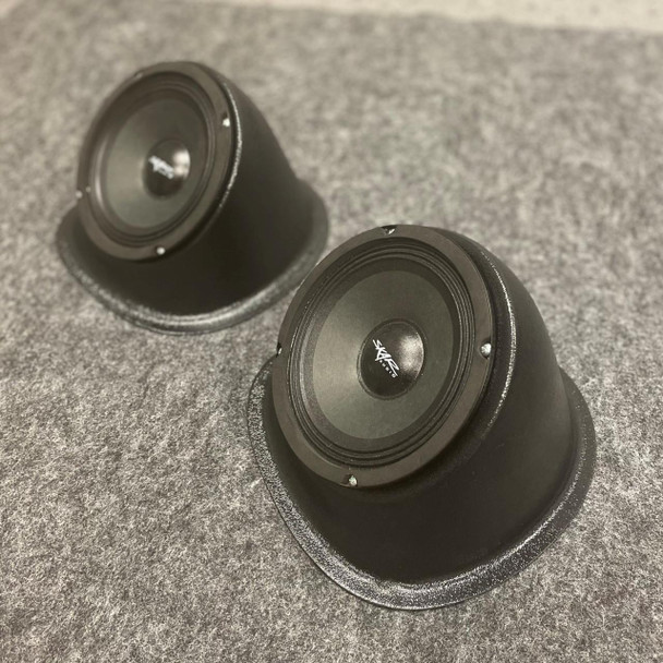 DOWN4SOUND PODS DOWN4SOUND Custom Speaker Pods Brand - Single 6.5" Universal Angled Speaker Pods for any flat mounting location