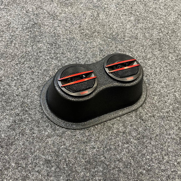 DOWN4SOUND PODS DOWN4SOUND Custom Speaker Pods Brand - Dual Tweeter Universal Flat Speaker Pods for any flat mounting location