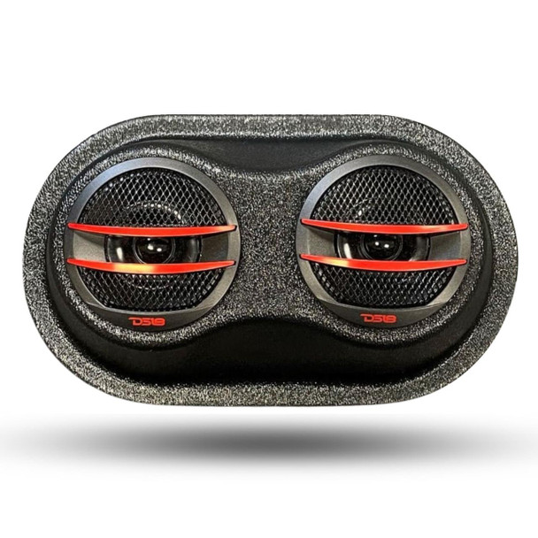 DOWN4SOUND PODS DOWN4SOUND Custom Speaker Pods Brand - Dual Tweeter Universal Flat Speaker Pods for any flat mounting location