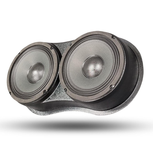 DOWN4SOUND PODS DOWN4SOUND Custom Speaker Pods Brand - Dual 8" Universal Flat Speaker Pods for any flat mounting location